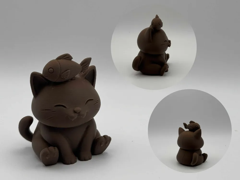 Hasil cetak 3D Aneka Figur Kucing - Cat Figure
