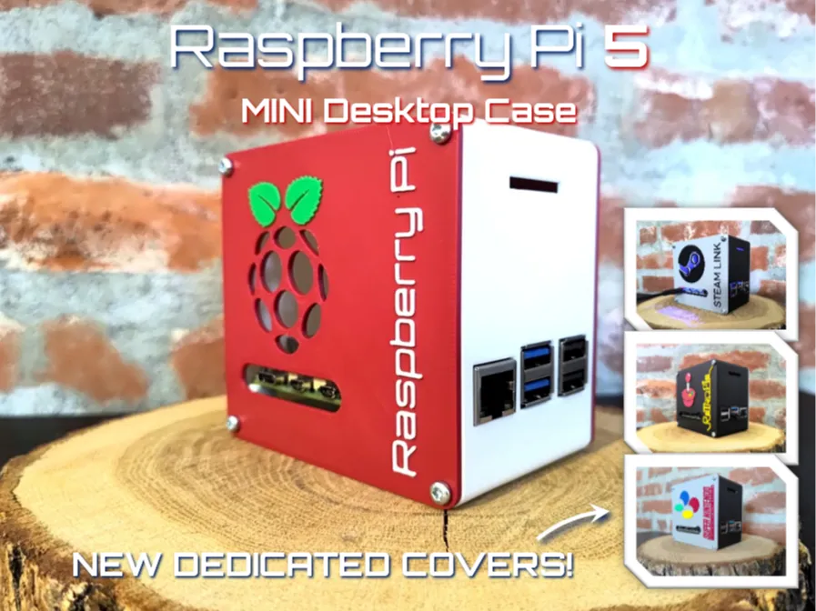 Hasil cetak 3D Casing Mini Desktop Raspberry Pi 5 - Raspberry Pi 5 Mini Desktop Case