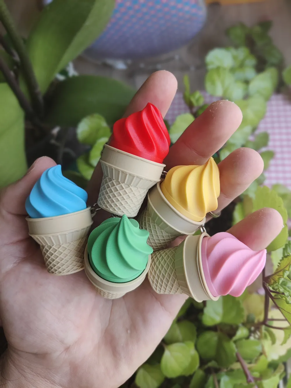 Hasil cetak 3D Clicker Es Krim - Mainan Clicker Es Krim - Ice Cream Clicker